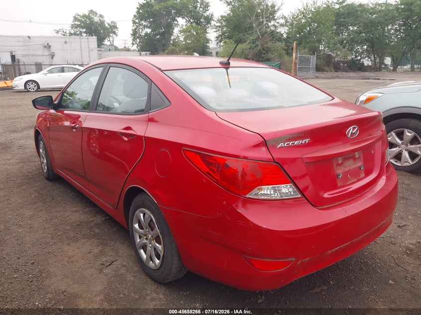 2013 Hyundai Accent VIN KMHCT4AE0DU280227 IAAI salvage auction — NORMAL WEAR, Clear (New Jersey), sold $550 on 2026-07-29 (photo 6)