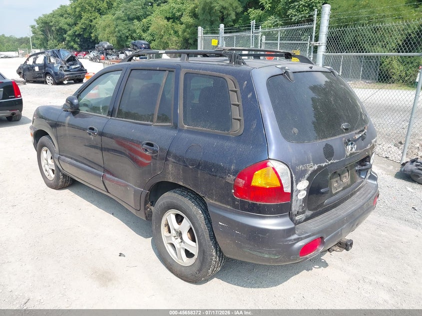 2004 Hyundai Santa fe VIN KM8SC73D14U715760 IAAI salvage auction — NORMAL WEAR, Clear (Virginia), sold $25 on 2026-07-28 (photo 3)