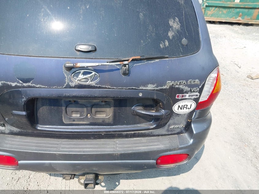 2004 Hyundai Santa fe VIN KM8SC73D14U715760 IAAI salvage auction — NORMAL WEAR, Clear (Virginia), sold $25 on 2026-07-28 (photo 6)