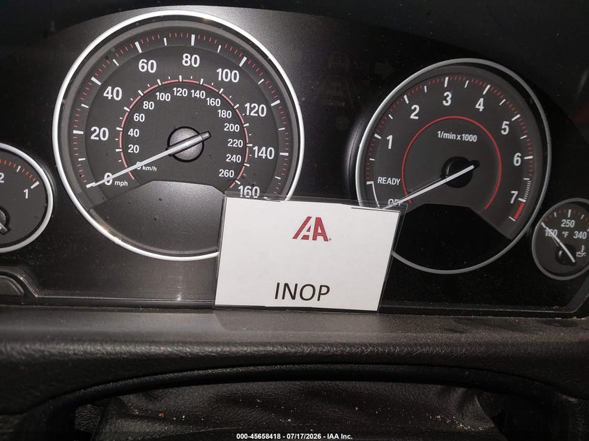 2015 BMW 4er VIN WBA3T3C50F5A40359 IAAI salvage auction — WATER/FLOOD, Salvage Title, sold $2,800 on 2026-08-12 (photo 7)