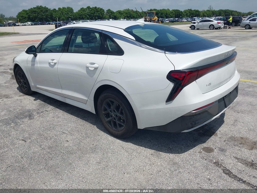 2026 Kia K5 VIN KNAG24J79T5457633 IAAI salvage auction — SIDE, Clear (Florida), sold $11,700 on 2026-07-30 (photo 3)