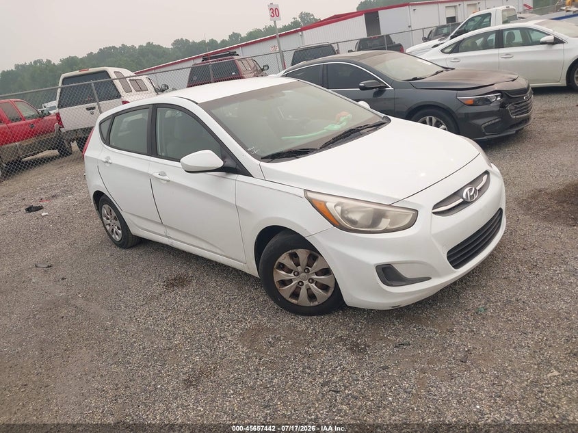 2017 Hyundai Accent VIN KMHCT5AE5HU335220 IAAI salvage auction — NORMAL WEAR, Clear (Delaware), sold $225 on 2026-07-30 (photo 1)