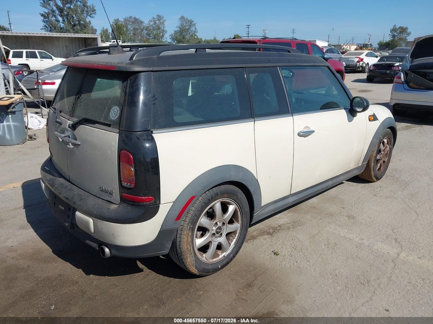 2010 Mini Cooper clubman VIN WMWML3C50ATX37889 IAAI salvage auction — WATER/FLOOD, Salvage (California), sold $600 on 2026-08-12 (photo 4)