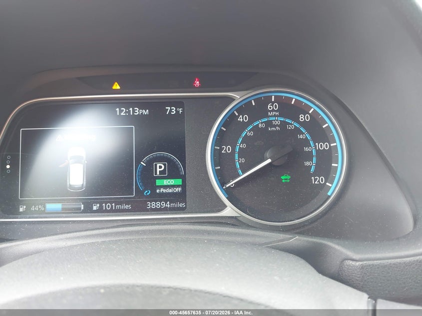 2019 Nissan Leaf VIN 1N4BZ1CP8KC319554 IAAI salvage auction — FRONT END, Salvage - Greater Than 75% (Maryland), sold $6,200 on 2026-07-26 (photo 7)