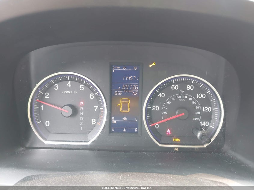 2011 Honda Cr-v VIN JHLRE4H57BC000842 IAAI salvage auction — NORMAL WEAR, Clear (Pennsylvania), sold $2,250 on 2026-07-24 (photo 7)