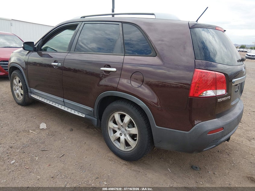 2012 Kia Sorento VIN 5XYKT3A69CG238674 IAAI salvage auction — NORMAL WEAR, Salvage Title, sold $25 on 2026-07-28 (photo 3)