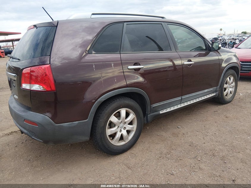 2012 Kia Sorento VIN 5XYKT3A69CG238674 IAAI salvage auction — NORMAL WEAR, Salvage Title, sold $25 on 2026-07-28 (photo 4)