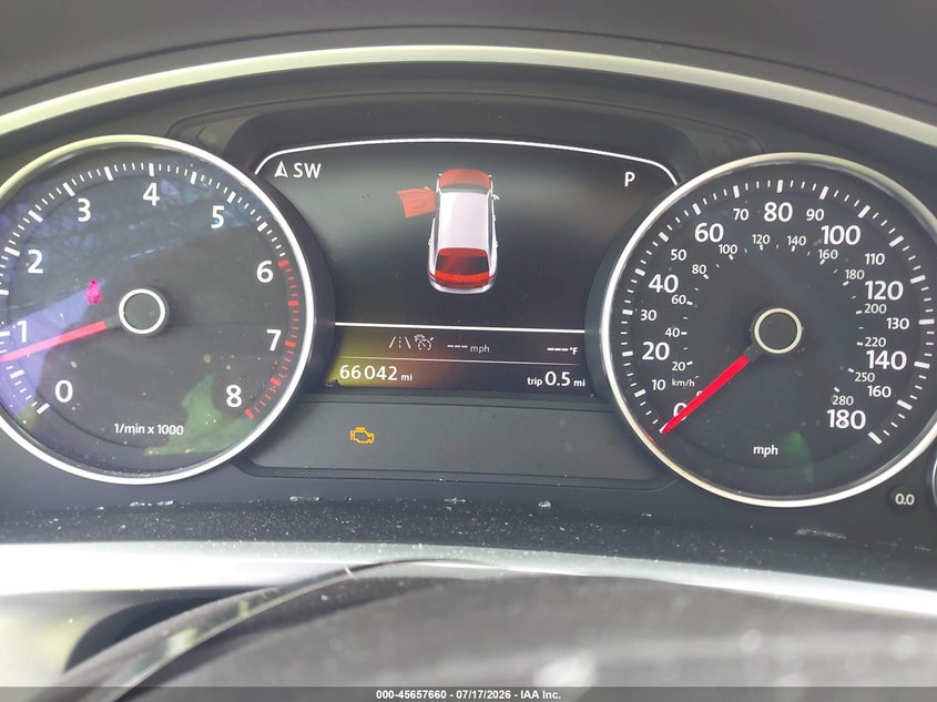2016 Volkswagen Touareg VIN WVGEF9BP9GD004985 IAAI salvage auction — FRONT END, Salvage Title, sold $3,650 on 2026-08-11 (photo 7)