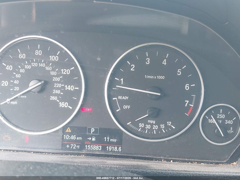 2013 BMW 3er VIN WBA3B5C5XDF592387 IAAI salvage auction — NORMAL WEAR, Clear (Massachusetts), sold $650 on 2026-07-31 (photo 7)