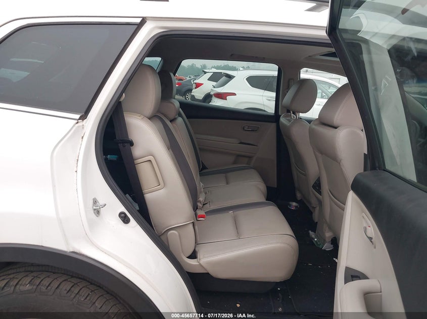 2012 Mazda Cx-9 VIN JM3TB3CV2C0366490 IAAI salvage auction — NORMAL WEAR, Clear (Pennsylvania), sold $500 on 2026-07-31 (photo 8)