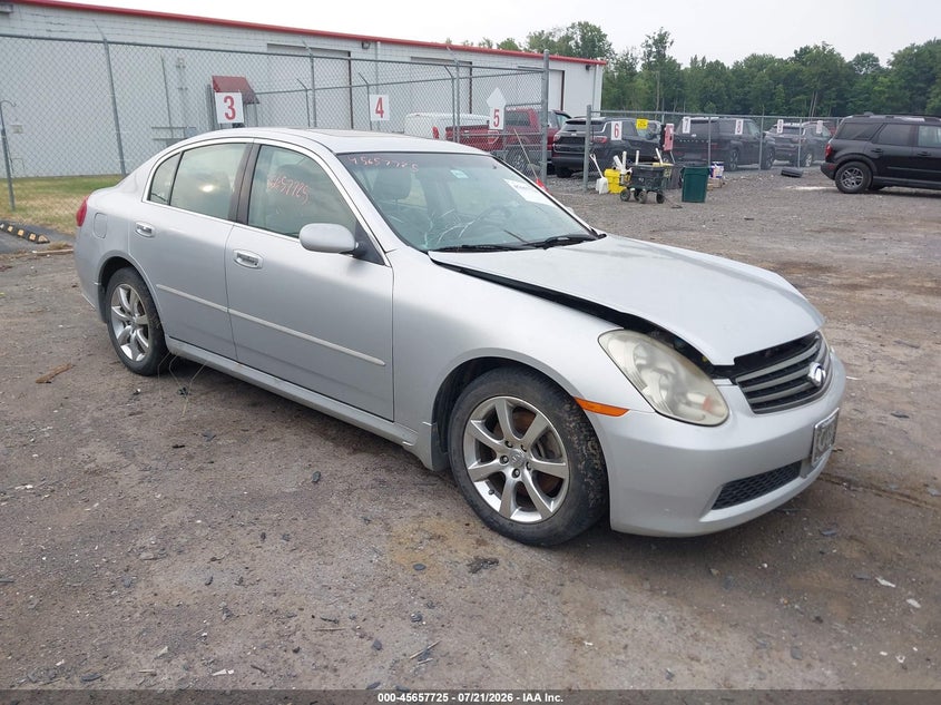 2006 Infiniti G35 VIN JNKCV51F36M601191 IAAI salvage auction — NORMAL WEAR, Clear (North Carolina), sold $25 on 2026-07-28 (photo 1)