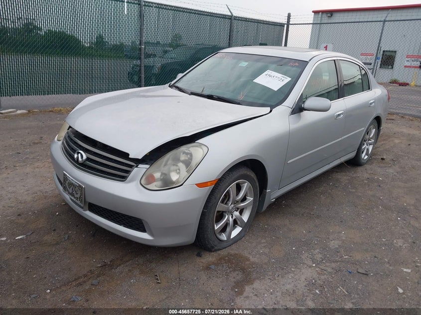 2006 Infiniti G35 VIN JNKCV51F36M601191 IAAI salvage auction — NORMAL WEAR, Clear (North Carolina), sold $25 on 2026-07-28 (photo 2)