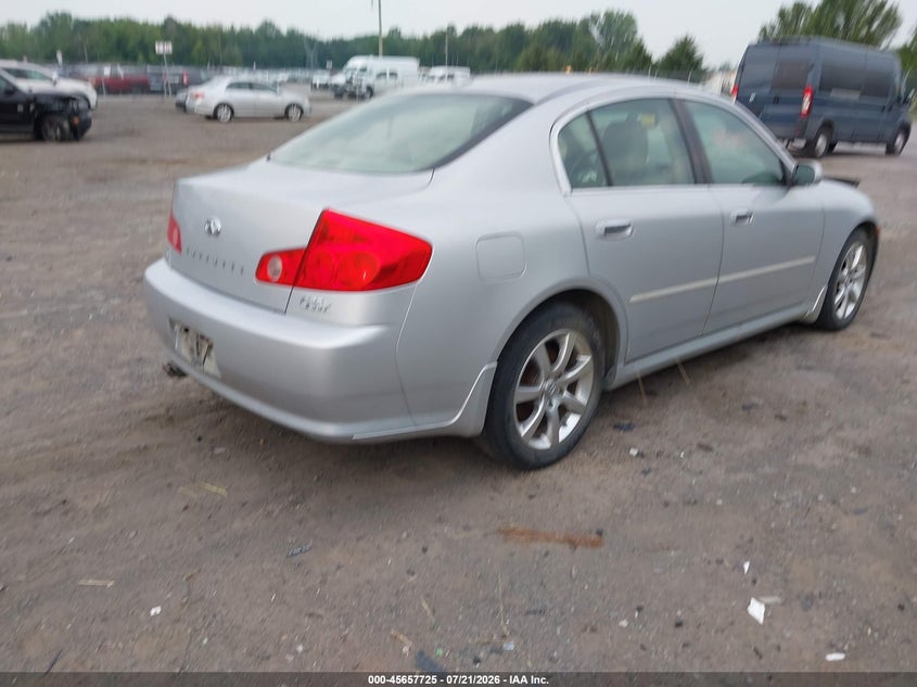 2006 Infiniti G35 VIN JNKCV51F36M601191 IAAI salvage auction — NORMAL WEAR, Clear (North Carolina), sold $25 on 2026-07-28 (photo 4)
