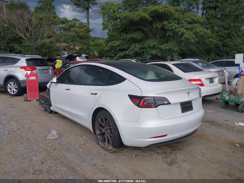 2023 Tesla Model 3 VIN 5YJ3E1EAXPF424433 IAAI salvage auction — LEFT FRONT, Wait Title, sold $5,500 on 2026-09-02 (photo 3)