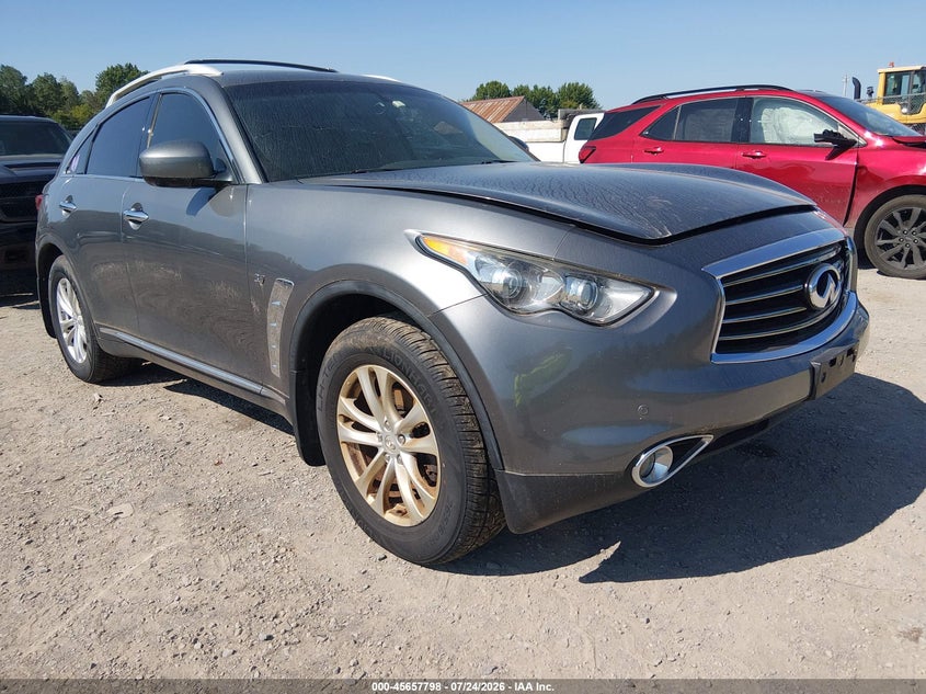 2014 Infiniti Qx70 VIN JN8CS1MW3EM410419 IAAI salvage auction — NORMAL WEAR, Clear (New York), sold $25 on 2026-07-30 (photo 1)