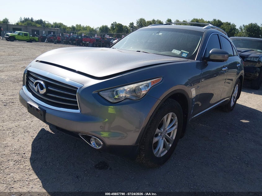 2014 Infiniti Qx70 VIN JN8CS1MW3EM410419 IAAI salvage auction — NORMAL WEAR, Clear (New York), sold $25 on 2026-07-30 (photo 2)