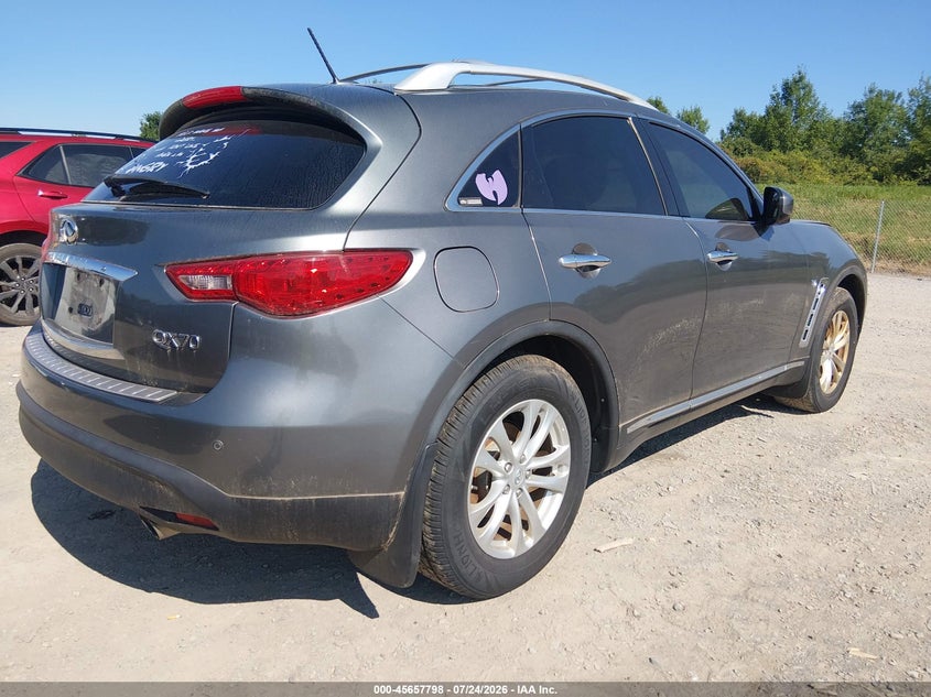 2014 Infiniti Qx70 VIN JN8CS1MW3EM410419 IAAI salvage auction — NORMAL WEAR, Clear (New York), sold $25 on 2026-07-30 (photo 4)