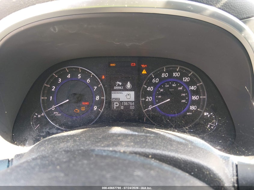 2014 Infiniti Qx70 VIN JN8CS1MW3EM410419 IAAI salvage auction — NORMAL WEAR, Clear (New York), sold $25 on 2026-07-30 (photo 7)