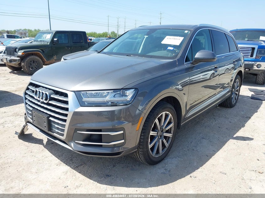 2018 Audi Q7 VIN WA1LAAF77JD034865 IAAI salvage auction — SIDE, Salvage Title, sold $7,400 on 2026-09-04 (photo 2)