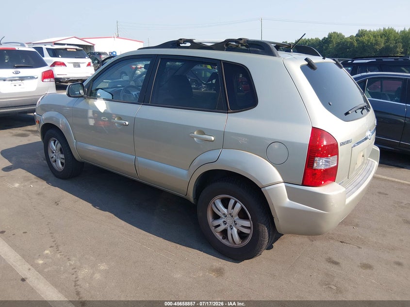 2007 Hyundai Tucson VIN KM8JN72D57U589768 IAAI salvage auction — NORMAL WEAR, Clear (North Carolina), sold $525 on 2026-07-22 (photo 3)