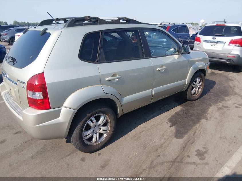 2007 Hyundai Tucson VIN KM8JN72D57U589768 IAAI salvage auction — NORMAL WEAR, Clear (North Carolina), sold $525 on 2026-07-22 (photo 4)