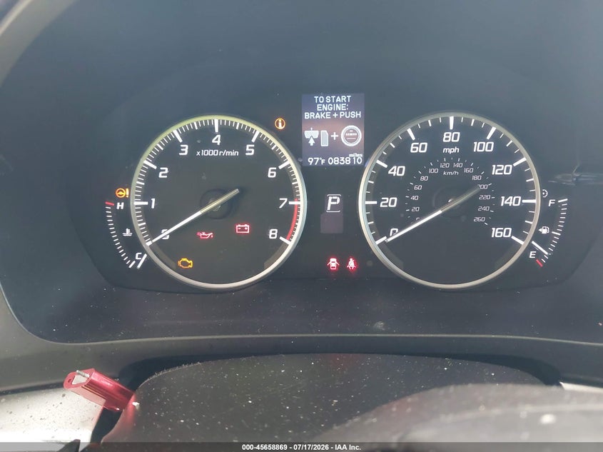 2018 Acura Ilx VIN 19UDE2F33JA003035 IAAI salvage auction — NORMAL WEAR, Salvage Title, sold $2,700 on 2026-07-22 (photo 7)