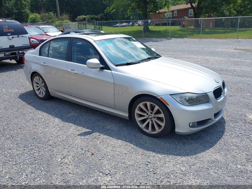 2011 BMW 3 series VIN WBAPH7C54BE460790 IAAI salvage auction — FRONT & REAR, Clear (Virginia), sold $550 on 2026-07-28 (photo 1)