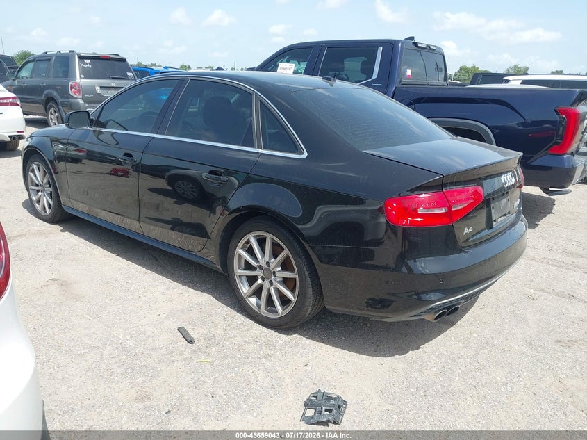 2014 Audi A4 VIN WAUFFAFL3EN019536 IAAI salvage auction — NORMAL WEAR, Original (Texas), sold $1,050 on 2026-07-29 (photo 3)