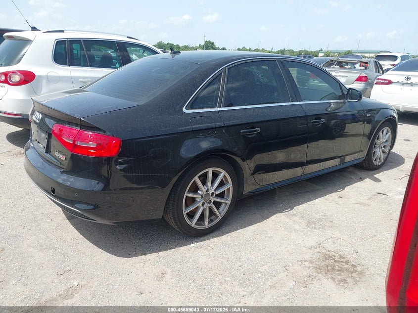 2014 Audi A4 VIN WAUFFAFL3EN019536 IAAI salvage auction — NORMAL WEAR, Original (Texas), sold $1,050 on 2026-07-29 (photo 4)