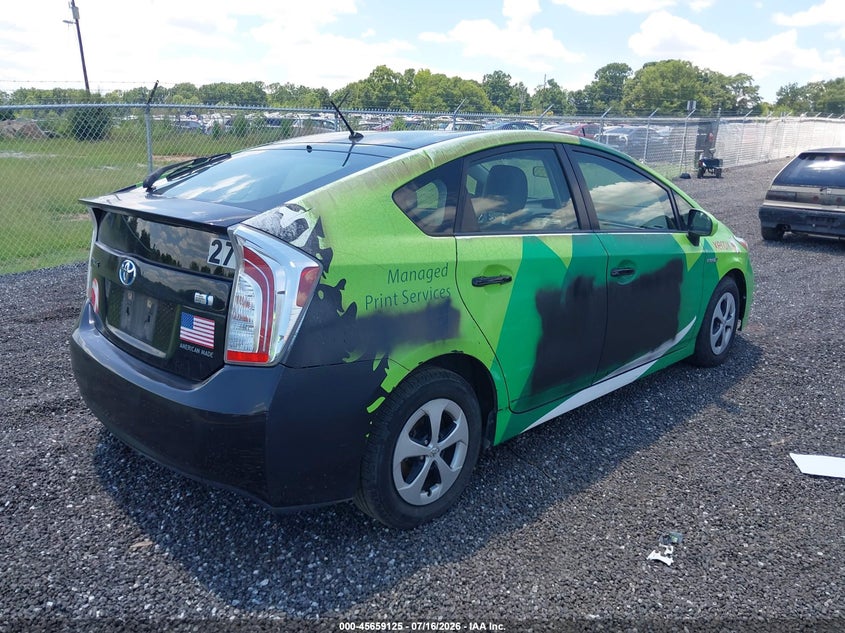 2015 Toyota Prius VIN JTDKN3DU6F1979535 IAAI salvage auction — NORMAL WEAR, Clear (South Carolina), sold $1,350 on 2026-07-28 (photo 4)