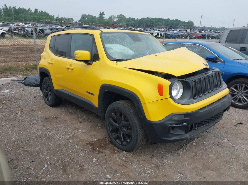 2017 Jeep Renegade VIN ZACCJBBB9HPE67010 IAAI salvage auction — FRONT END, Clear (Michigan), sold $1,050 on 2026-08-13 (photo 1)