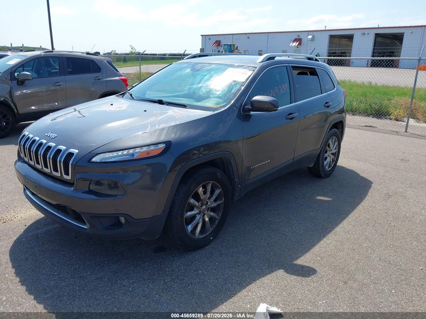 2015 Jeep Cherokee VIN 1C4PJMDS9FW765065 IAAI salvage auction — HAIL, Salvage Title, sold $1,650 on 2026-10-05 (photo 2)