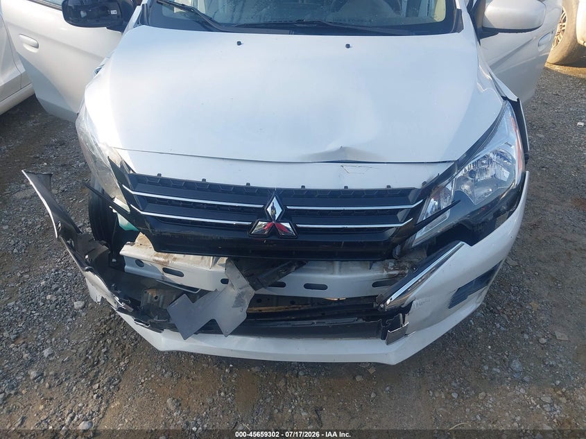 2024 Mitsubishi Mirage VIN ML32FUFJ7RHF07660 IAAI salvage auction — FRONT END, Wait Title, sold $0 on 2026-10-09 (photo 6)