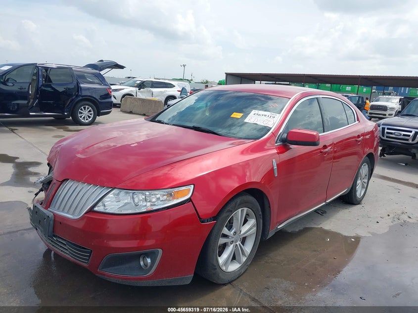 2010 Lincoln Mks VIN 1LNHL9DR6AG616295 IAAI salvage auction — FRONT END, Salvage (Texas), sold $550 on 2026-09-03 (photo 2)