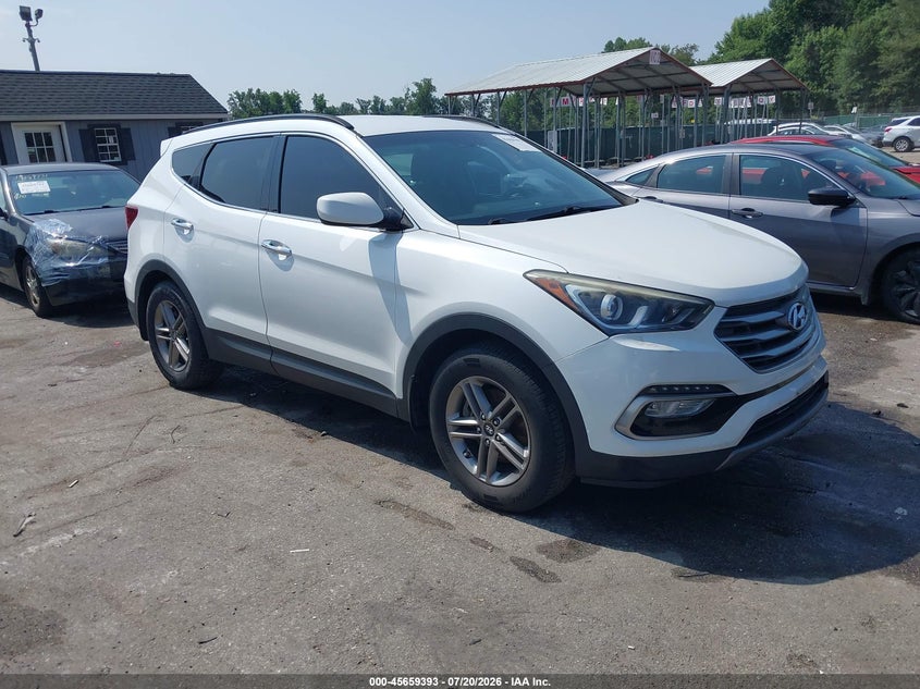 2017 Hyundai Santa fe VIN 5XYZU3LB8HG420296 IAAI salvage auction — FRONT END, Salvage - Greater Than 75% (Maryland), sold $2,150 on 2026-08-01 (photo 1)