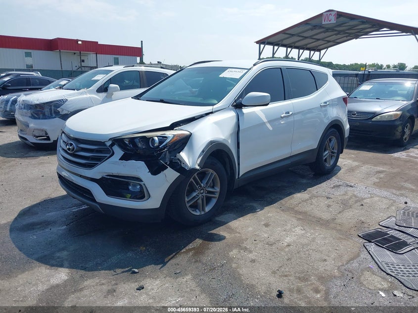 2017 Hyundai Santa fe VIN 5XYZU3LB8HG420296 IAAI salvage auction — FRONT END, Salvage - Greater Than 75% (Maryland), sold $2,150 on 2026-08-01 (photo 2)