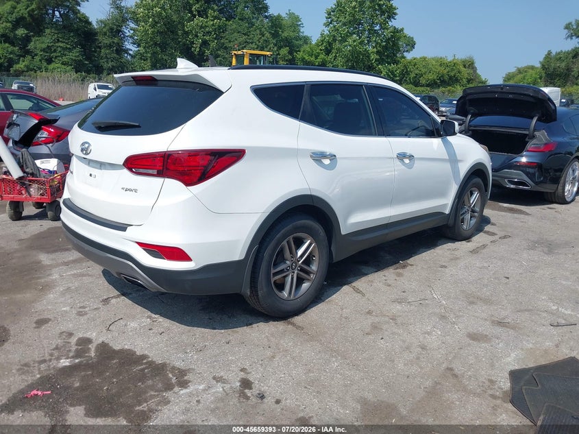 2017 Hyundai Santa fe VIN 5XYZU3LB8HG420296 IAAI salvage auction — FRONT END, Salvage - Greater Than 75% (Maryland), sold $2,150 on 2026-08-01 (photo 4)