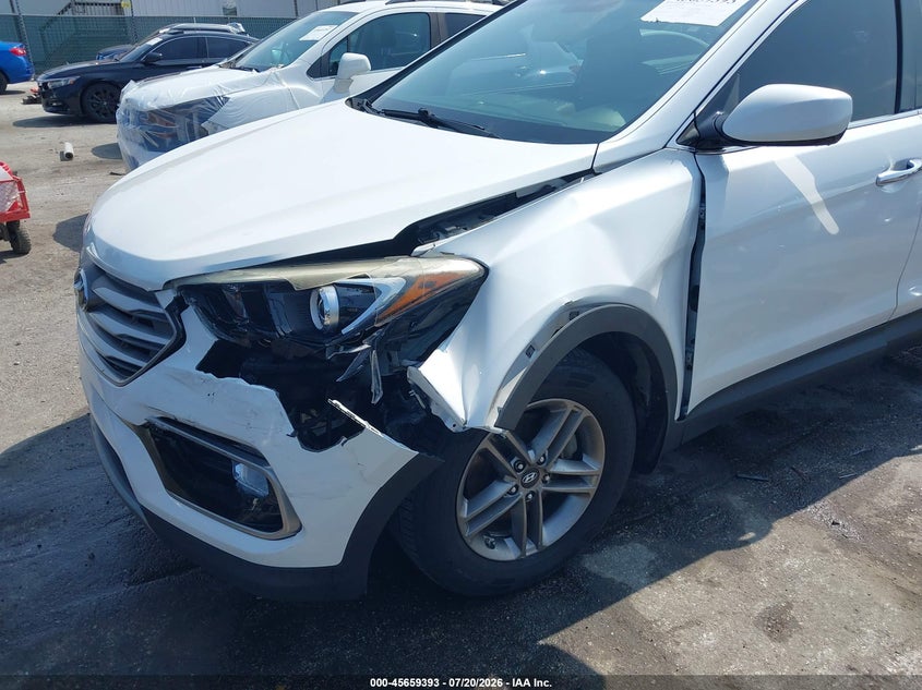 2017 Hyundai Santa fe VIN 5XYZU3LB8HG420296 IAAI salvage auction — FRONT END, Salvage - Greater Than 75% (Maryland), sold $2,150 on 2026-08-01 (photo 6)