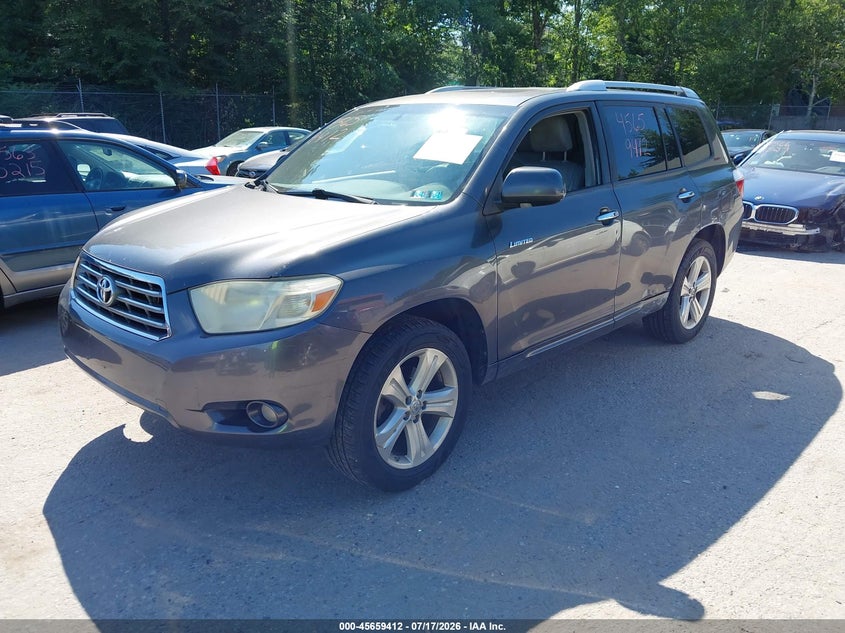 2008 Toyota Highlander VIN JTEES42A282075095 IAAI salvage auction — NORMAL WEAR, Clear (Pennsylvania), sold $1,350 on 2026-07-30 (photo 2)