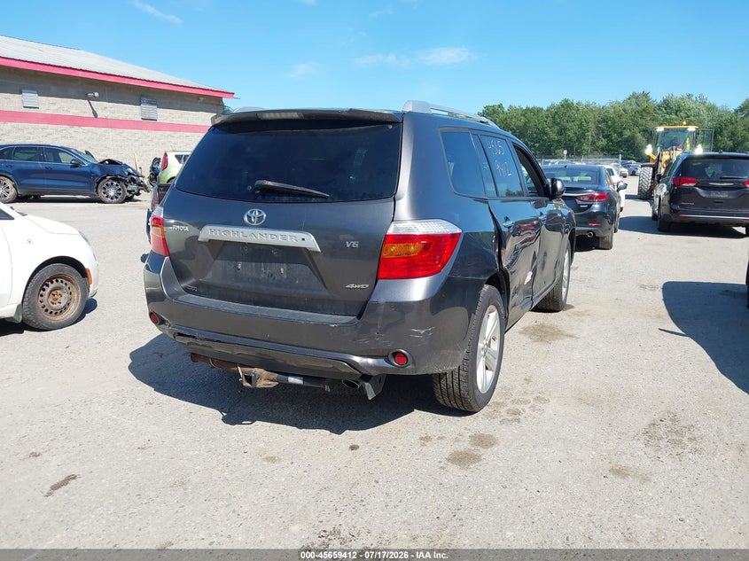 2008 Toyota Highlander VIN JTEES42A282075095 IAAI salvage auction — NORMAL WEAR, Clear (Pennsylvania), sold $1,350 on 2026-07-30 (photo 4)