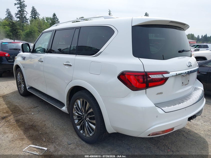 2020 Infiniti Qx80 VIN JN8AZ2NE8L9252853 IAAI salvage auction — SIDE, Wait Title, sold $12,500 on 2026-08-01 (photo 3)
