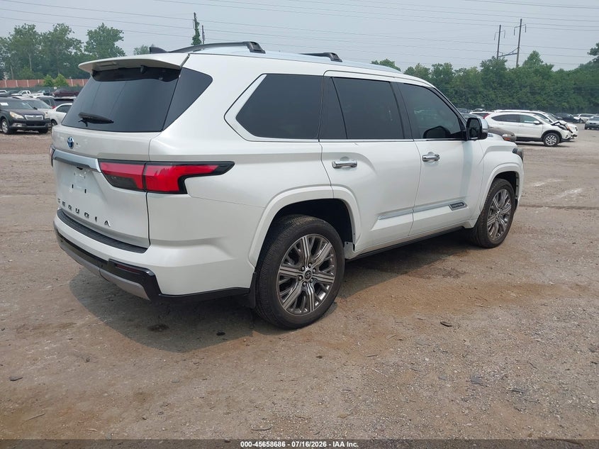 2023 Toyota Sequoia VIN 7SVAAABA9PX018761 IAAI salvage auction — NORMAL WEAR, Salvage Title, sold $45,250 on 2026-07-27 (photo 4)