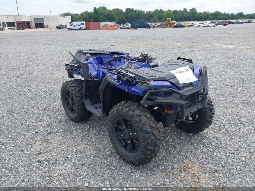 2024 Polaris Sportsman VIN 4XASXZ853RB598859 IAAI salvage auction — FRONT & REAR, Salvage Title, sold $3,400 on 2026-08-19 (photo 1)