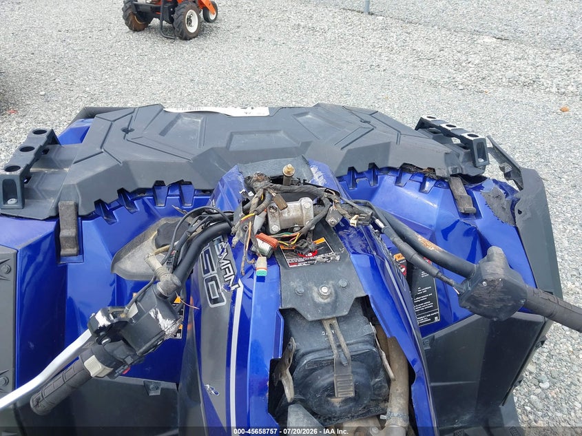 2024 Polaris Sportsman VIN 4XASXZ853RB598859 IAAI salvage auction — FRONT & REAR, Salvage Title, sold $3,400 on 2026-08-19 (photo 7)