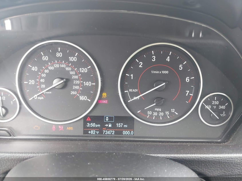 2016 BMW 3er VIN WBA8B7G57GNT70671 IAAI salvage auction — RIGHT FRONT, Wait Title, sold $6,725 on 2026-08-11 (photo 7)