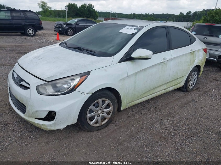 2014 Hyundai Accent VIN KMHCT4AE1EU590419 IAAI salvage auction — NORMAL WEAR, Clear (Alabama), sold $225 on 2026-07-29 (photo 2)