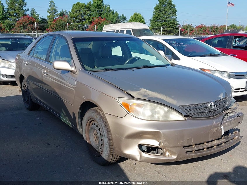 2004 Toyota Camry VIN JTDBE32K540262001 IAAI salvage auction — FRONT END, Salvage (North Carolina), sold $550 on 2026-07-31 (photo 1)