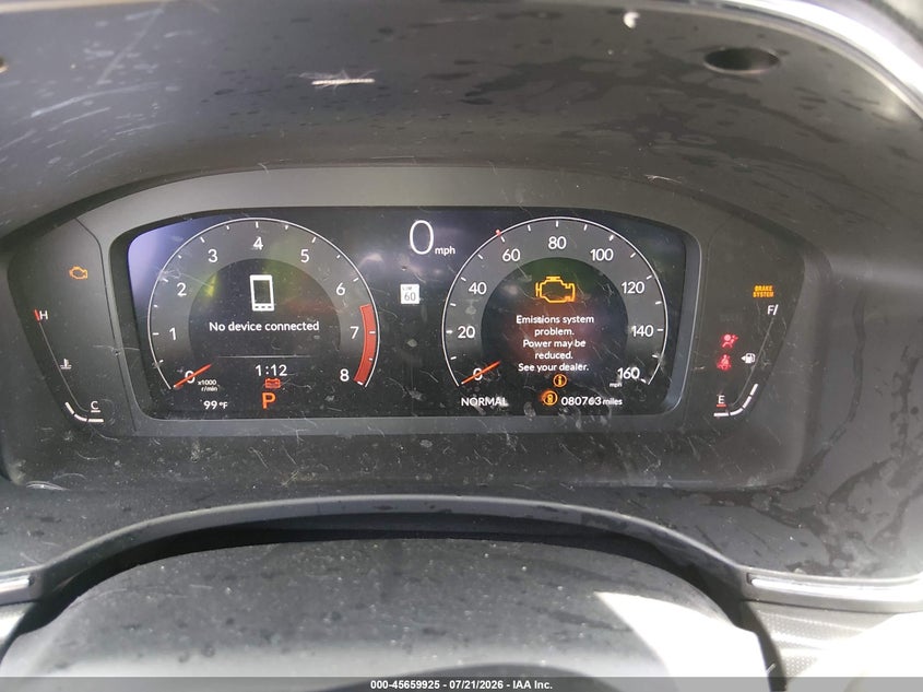 2023 Acura Integra VIN 19UDE4H66PA023226 IAAI salvage auction — FRONT END, Salvage (Texas), sold $3,600 on 2026-09-15 (photo 7)