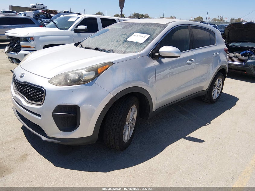 2017 Kia Sportage VIN KNDPM3AC9H7226232 IAAI salvage auction — NORMAL WEAR, Salvage Title, sold $2,850 on 2026-07-29 (photo 2)