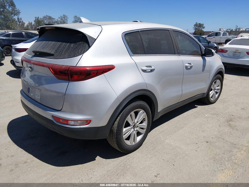 2017 Kia Sportage VIN KNDPM3AC9H7226232 IAAI salvage auction — NORMAL WEAR, Salvage Title, sold $2,850 on 2026-07-29 (photo 4)